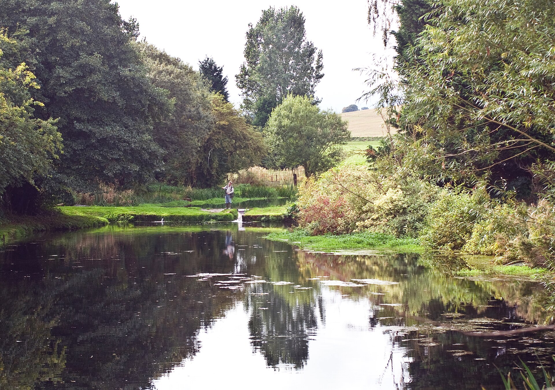 Fly fishing in the River Gade   geograph.org.uk   2079414
